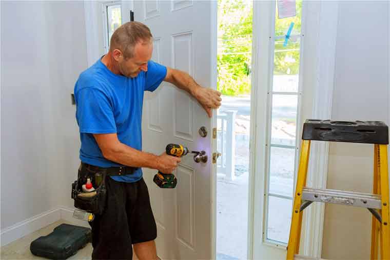 How to Put a Lock on a Door without Drilling