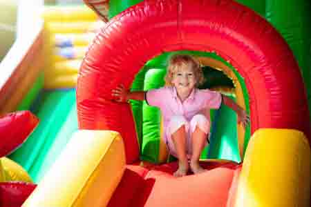 How long does it take to inflate a bouncy castle
